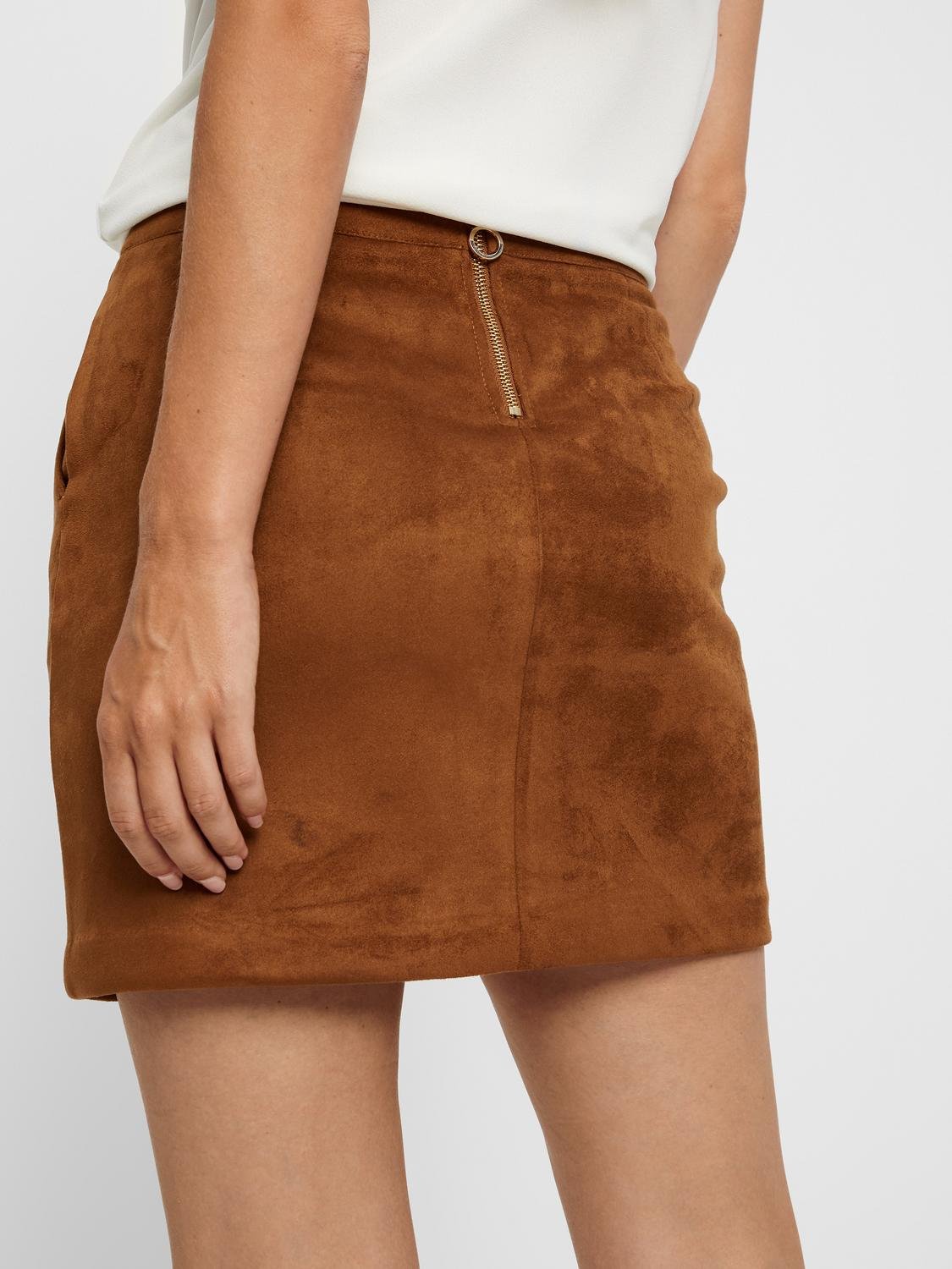 VMDONNADINA Short Skirt - Cognac - VERO MODA & VILA Bergvik